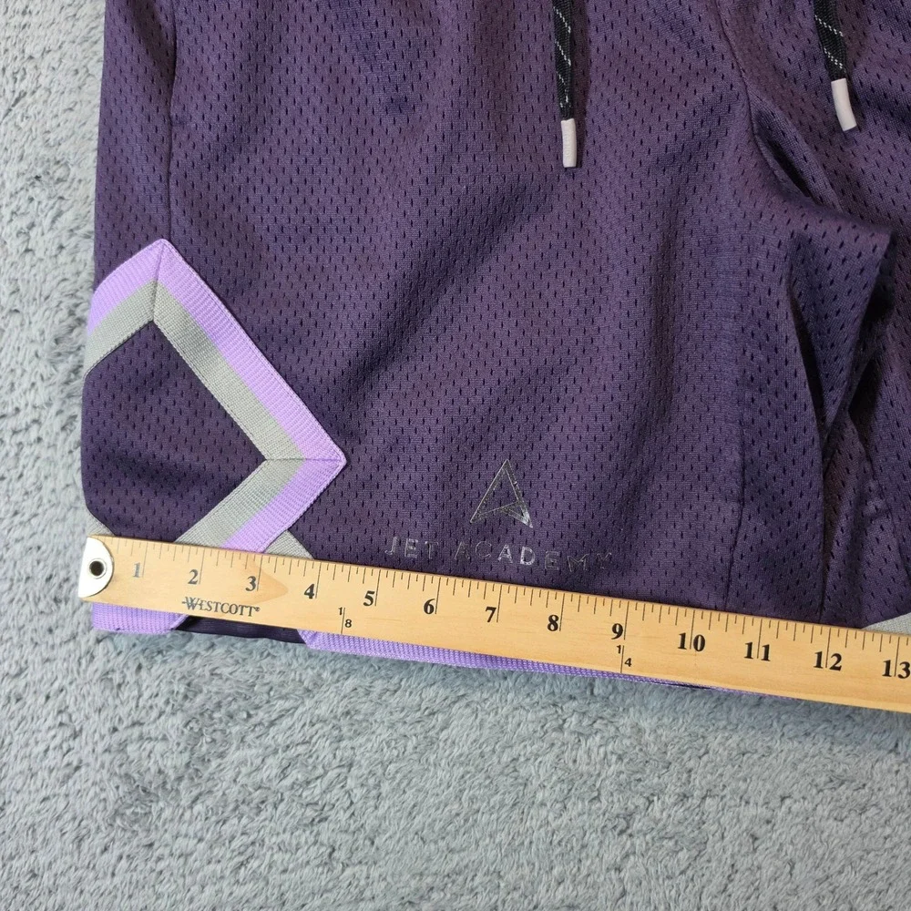 Legends Performance Shorts Mens Large Purple Mesh Zipper Pockets Logo Lined